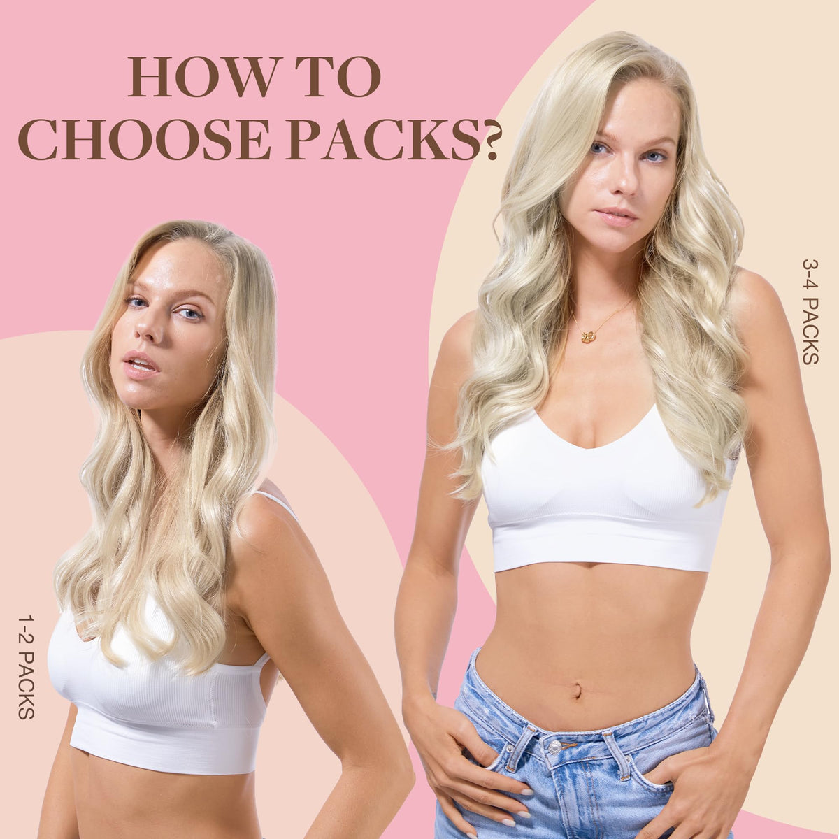 GOO GOO Tape in Hair Extensions showing strong tape detail