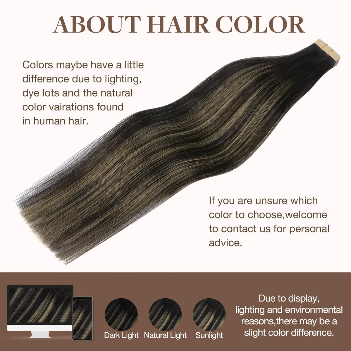 GOO GOO Tape in Hair Extensions showing the silky texture