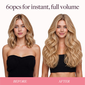 GOO GOO Tape in Hair Extensions showing the smooth texture