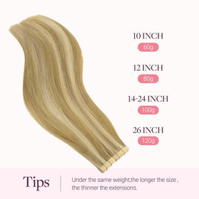 GOO GOO Tape in Hair Extensions styled in hair