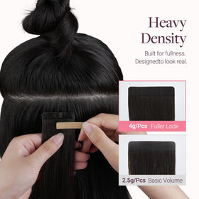 GOO GOO Tape in Hair Extensions styled with curls