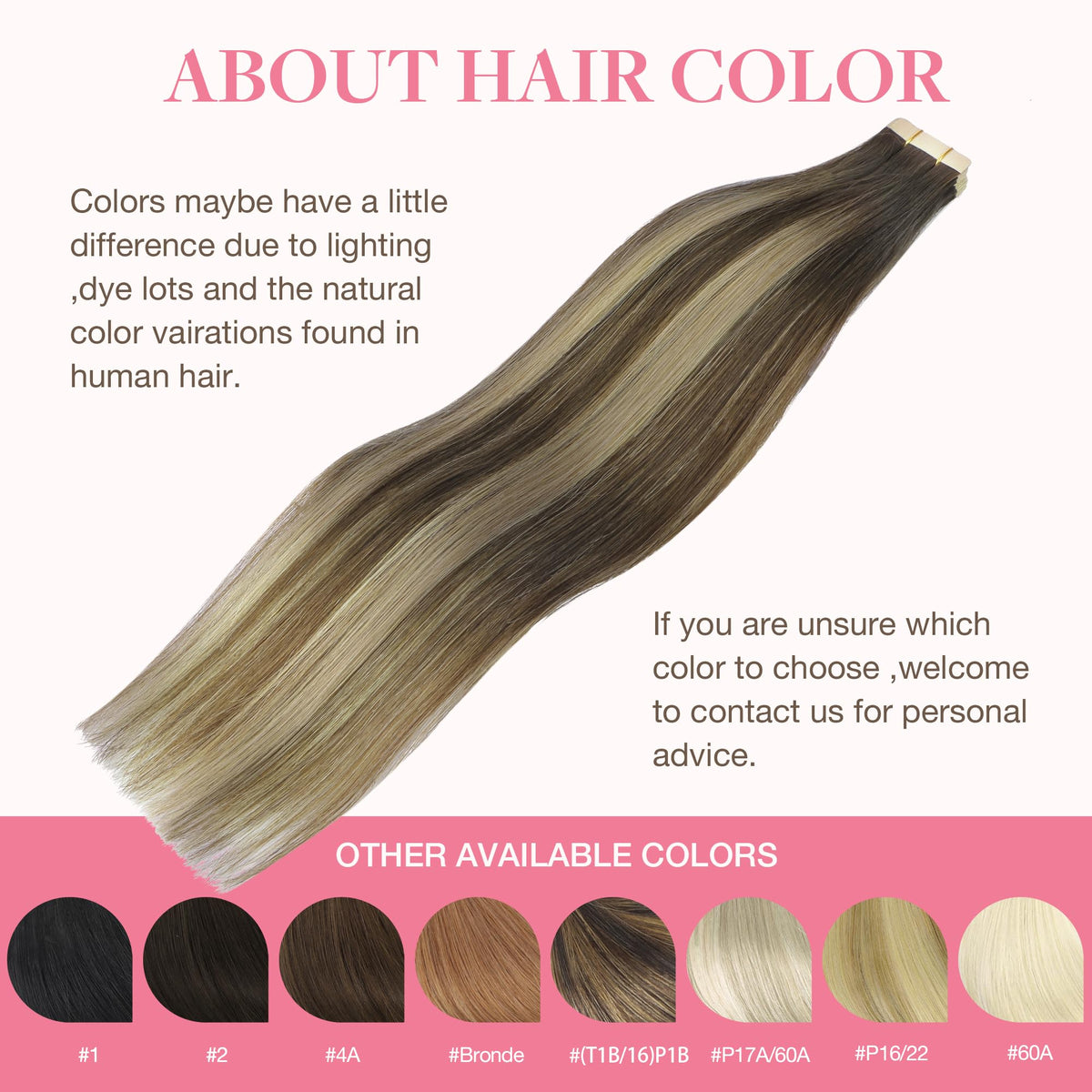 GOO GOO Tape in Hair Extensions texture detail