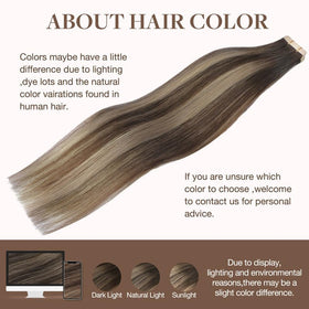GOO GOO Tape in Hair Extensions texture view