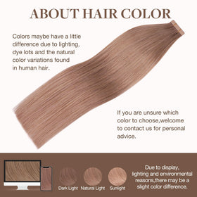 GOO GOO Tape in Hair Extensions Velvet Mocha side view