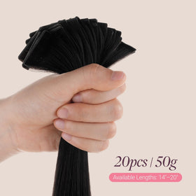 GOO GOO Tape in Hair Extensions with a model wearing them