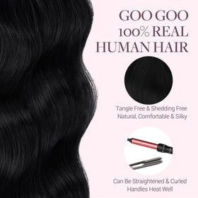 GOO GOO Tape in Hair Extensions with application instructions