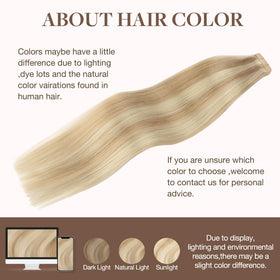 GOO GOO Tape in Hair Extensions with application instructions