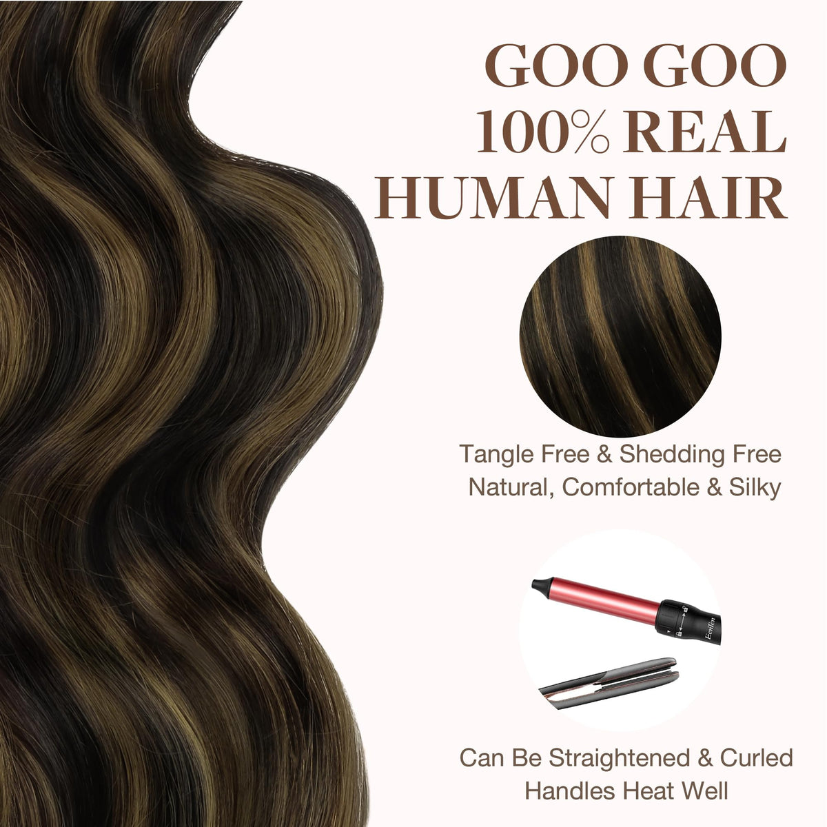 GOO GOO Tape in Hair Extensions with care instructions
