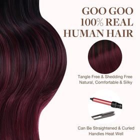 GOO GOO Tape In Hair Extensions with replacement tapes included