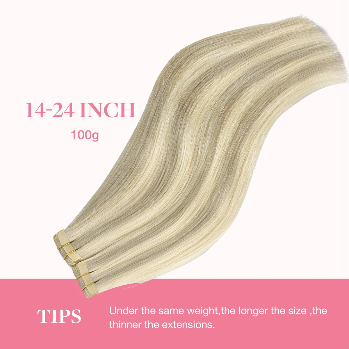 GOO GOO Tape in Hair Extensions with styling tools