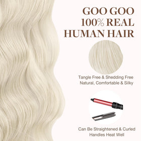 GOO GOO Tape in Hair Extensions with styling tools