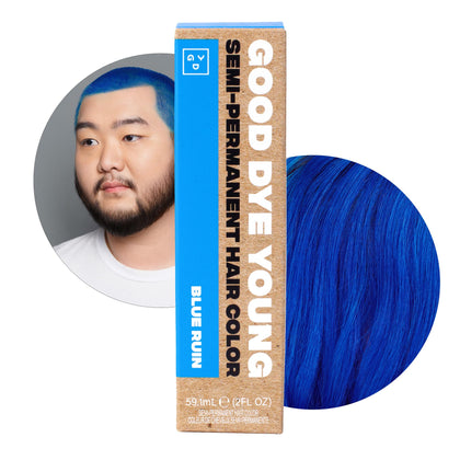 Good Dye Young Blue Ruin hair colour front view