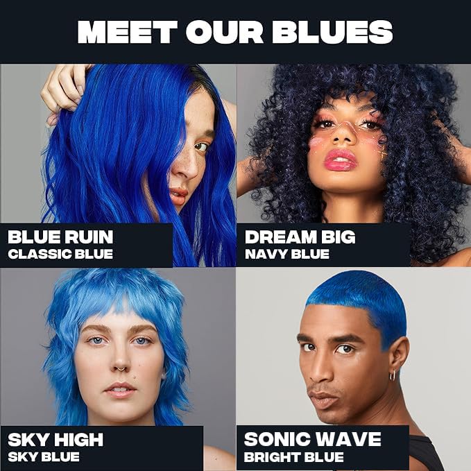 Good Dye Young Blue Ruin hair colour swatch