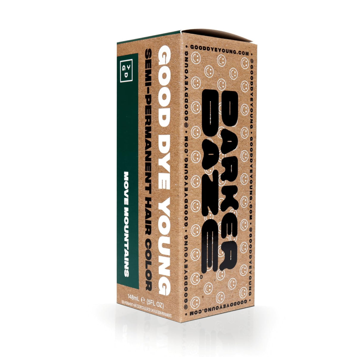 Good Dye Young dark green hair dye packaging side view