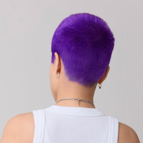 Good Dye Young hair dye application process with gloves