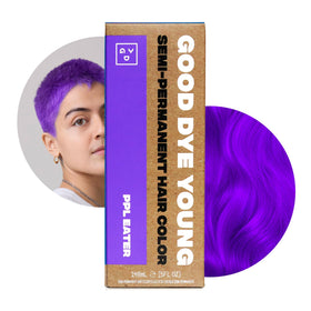 Good Dye Young hair dye packaging with purple design