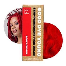Good Dye Young hair dye packaging with vibrant red colour