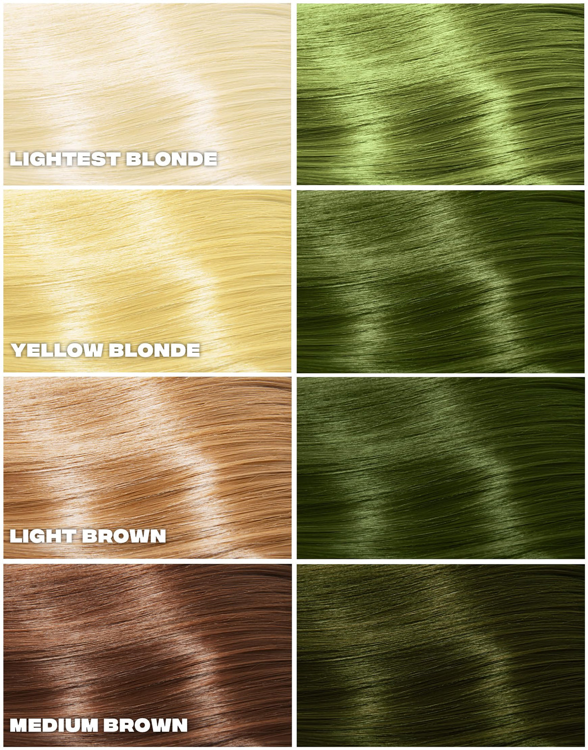 Good Dye Young Semi-Permanent Green Hair Dye Devil's Ivy application process