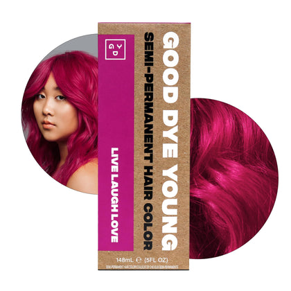 Good Dye Young Semi-Permanent Magenta Hair Dye front view