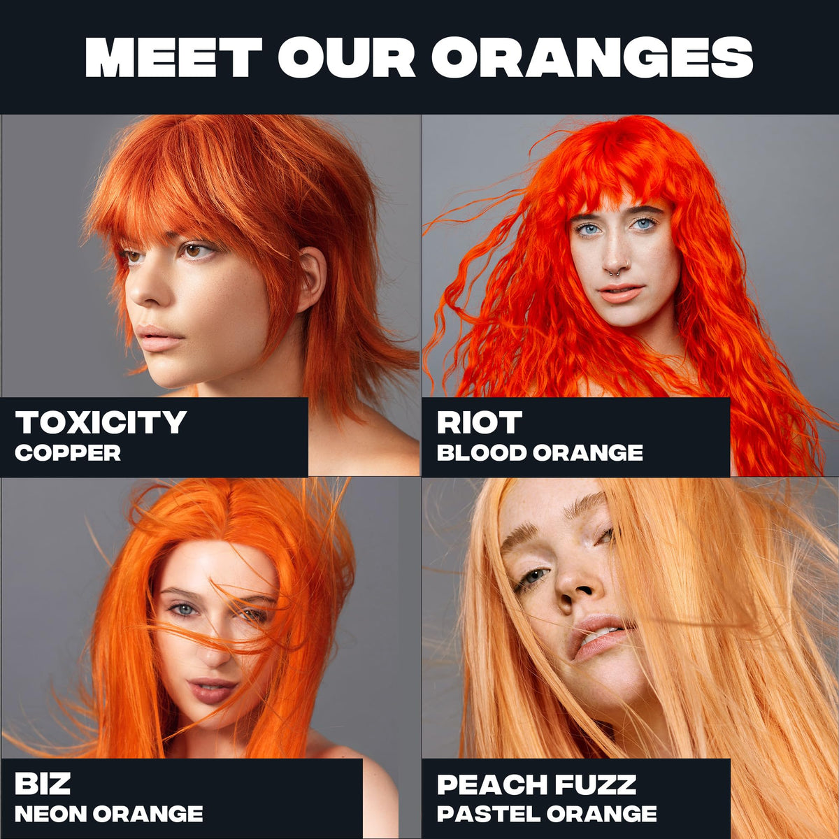 Good Dye Young Semi-Permanent Orange Hair Dye Riot on hair
