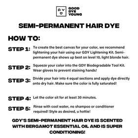 Good Dye Young Semi Permanent Purple Hair Colour texture