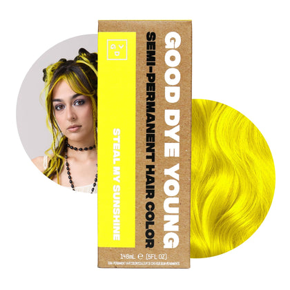 Good Dye Young Semi-Permanent Yellow Hair Dye 5 FL OZ front view