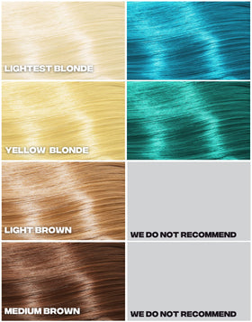 Good Dye Young teal hair dye application tools kit