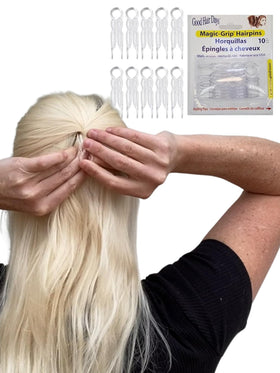 Good Hair Days Magic-Grip Hairpins front view with packaging