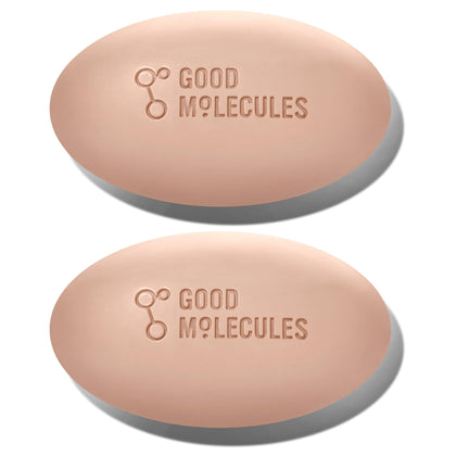 Good Molecules Clarify and Cleanse Bar front view, pack of 2