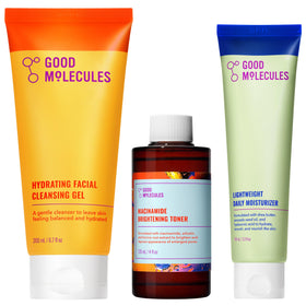 Good Molecules Cleanse, Tone & Moisturize Skincare Set front view