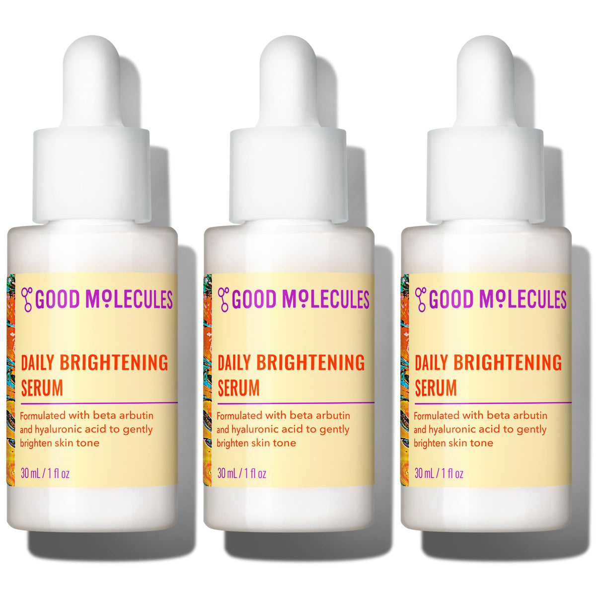 Good Molecules Daily Brightening Serum Pack of 3 front view