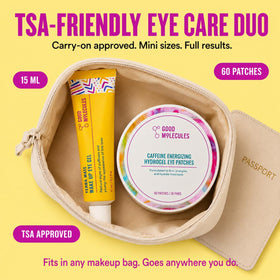 Good Molecules Energizing Eye Set displayed with packaging