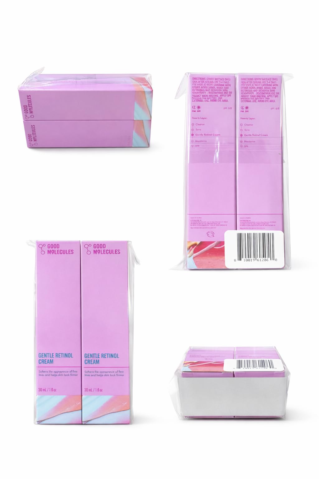 Good Molecules Gentle Retinol Cream in bathroom setting