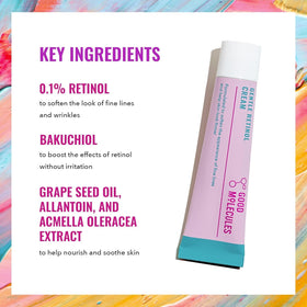 Good Molecules Gentle Retinol Cream side view with packaging