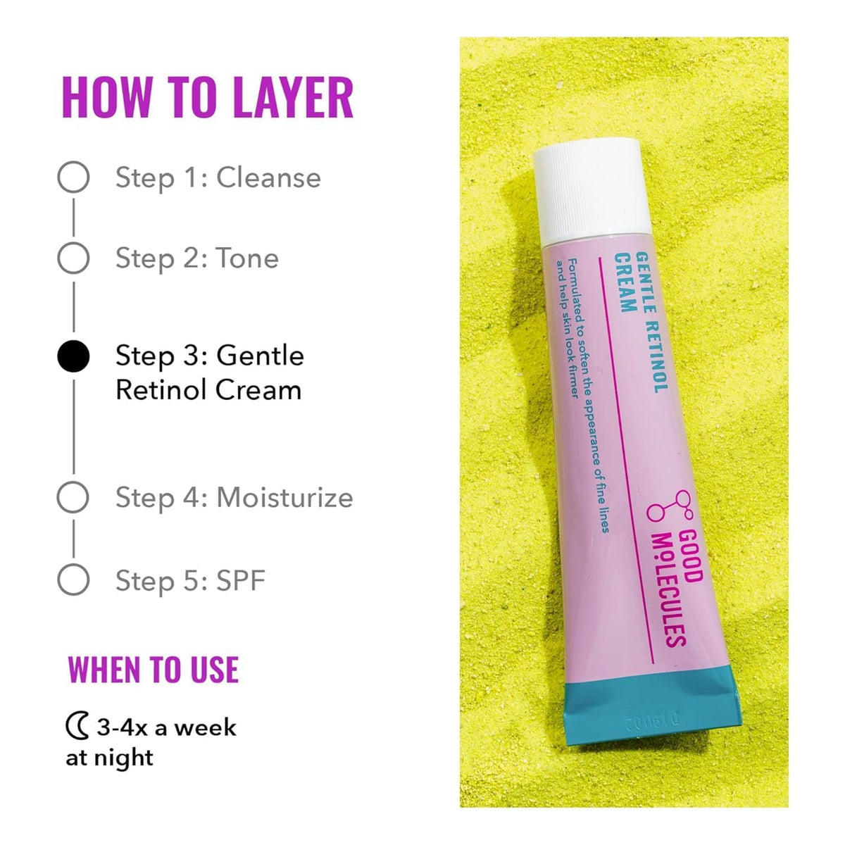 Good Molecules Gentle Retinol Cream texture close-up