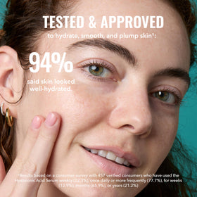 Good Molecules Hyaluronic Acid Serum application on skin