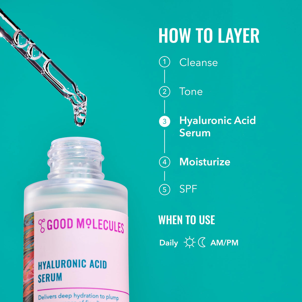 Good Molecules Hyaluronic Acid Serum lifestyle scene