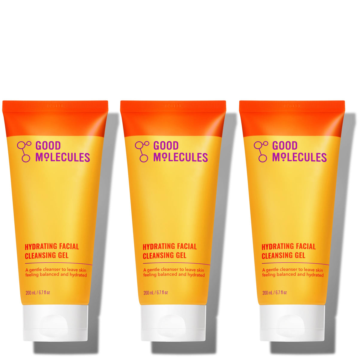 Good Molecules Hydrating Facial Cleansing Gel pack of 3 front view
