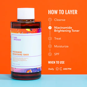 Good Molecules Niacinamide Brightening Toner ingredients list