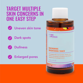 Good Molecules Niacinamide Brightening Toner with natural background