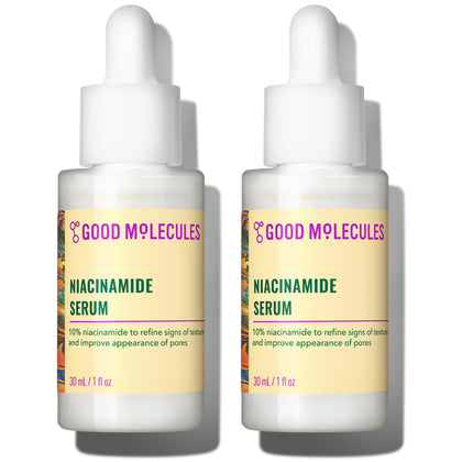 Good Molecules Niacinamide Serum Pack 2 front view with 60 ml total