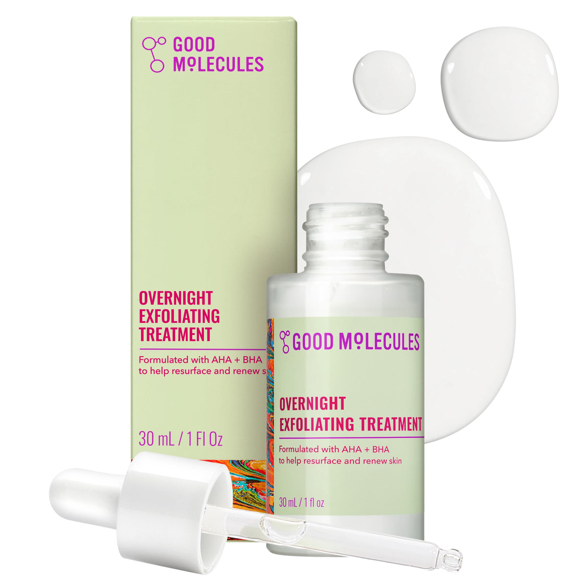 Good Molecules Overnight Exfoliating 1 fl oz front view