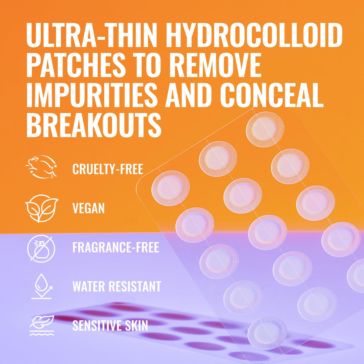 Good Molecules Pimple Patch applied under makeup