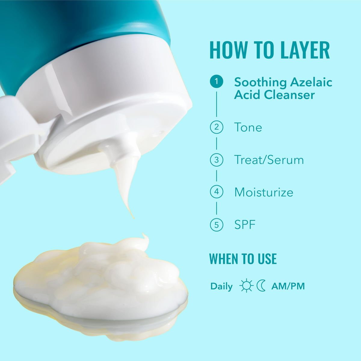 Good Molecules Soothing Azelaic Acid Cleanser 120ml texture close-up