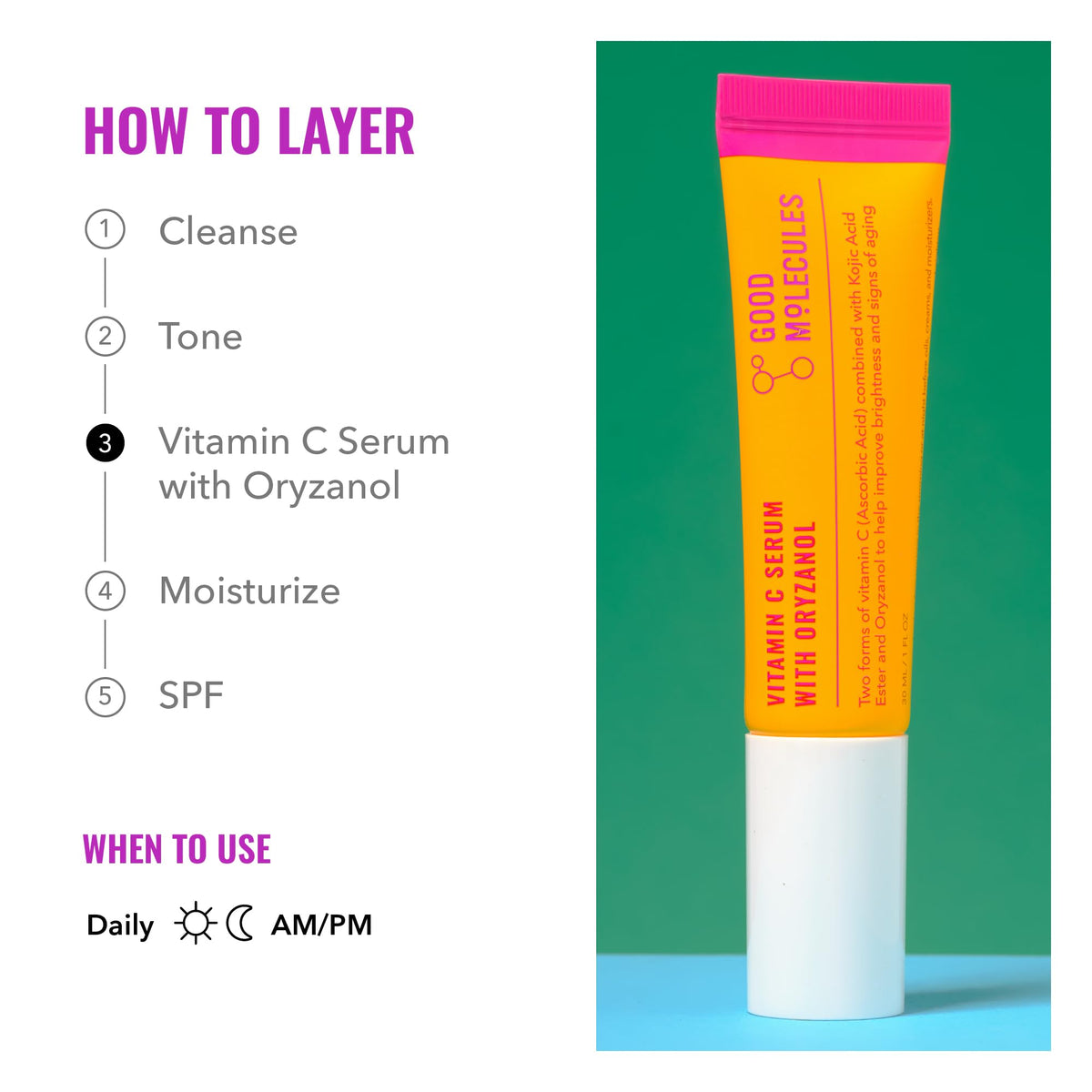 Good Molecules Vitamin C Serum 30ml texture close-up