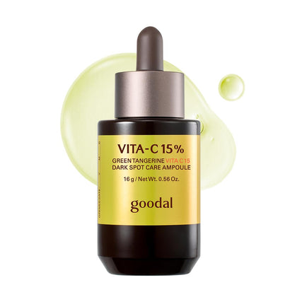GOODAL Green Tangerine Vita C 15 Ampoule front view with packaging