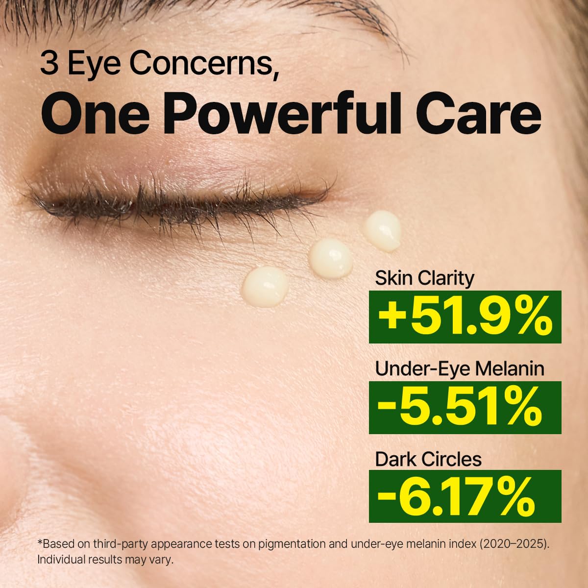 GOODAL Green Tangerine Vitamin C Eye Cream application on skin