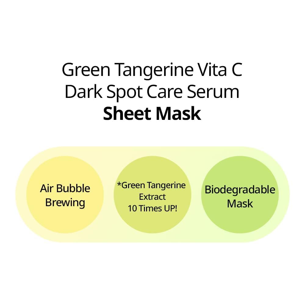 GOODAL Green Tangerine Vitamin C Mask application on model