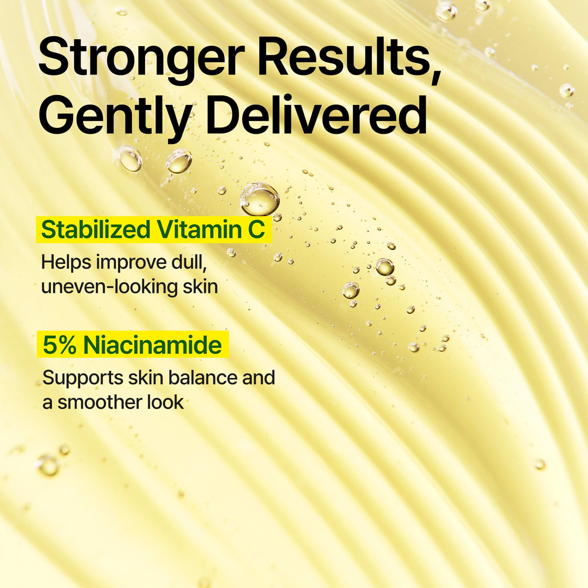 GOODAL Vitamin C Serum texture on hand