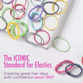 GOODY Kids Ouchless Elastic Hair Ties assorted colours displayed